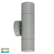 Havit Lighting Tivah Silver TRI Colour Up & Down Wall Pillar Lights
