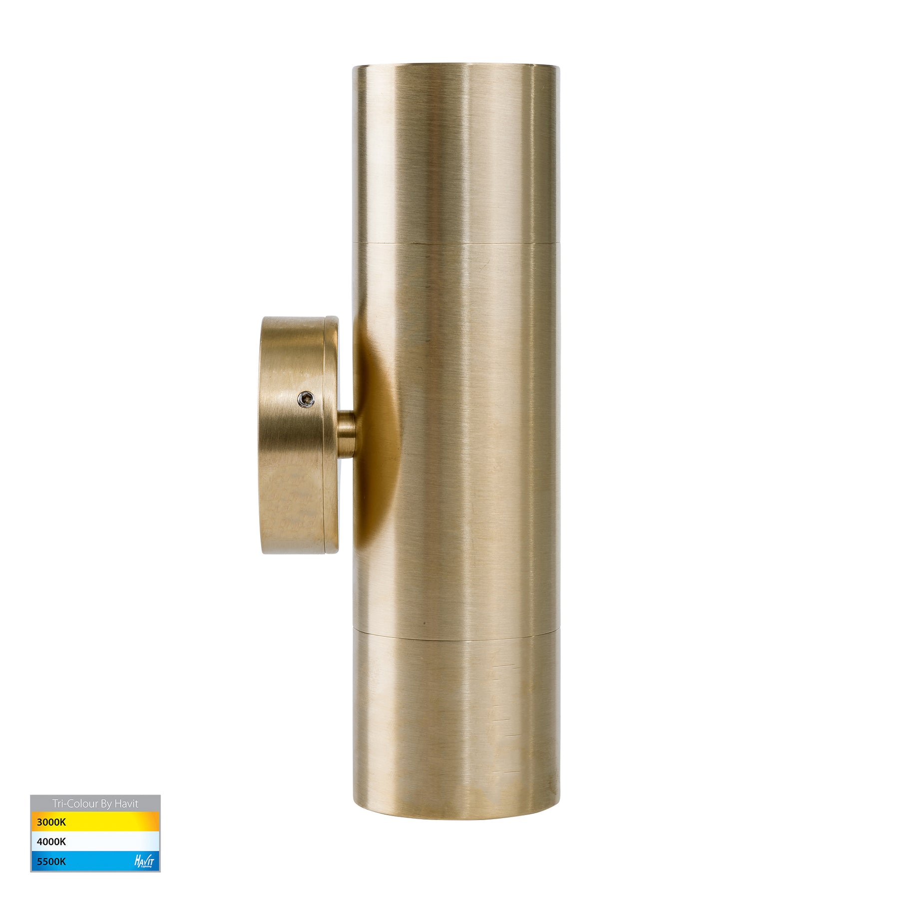 Havit Lighting Tivah Solid Brass TRI Colour Up & Down Wall Pillar Lights