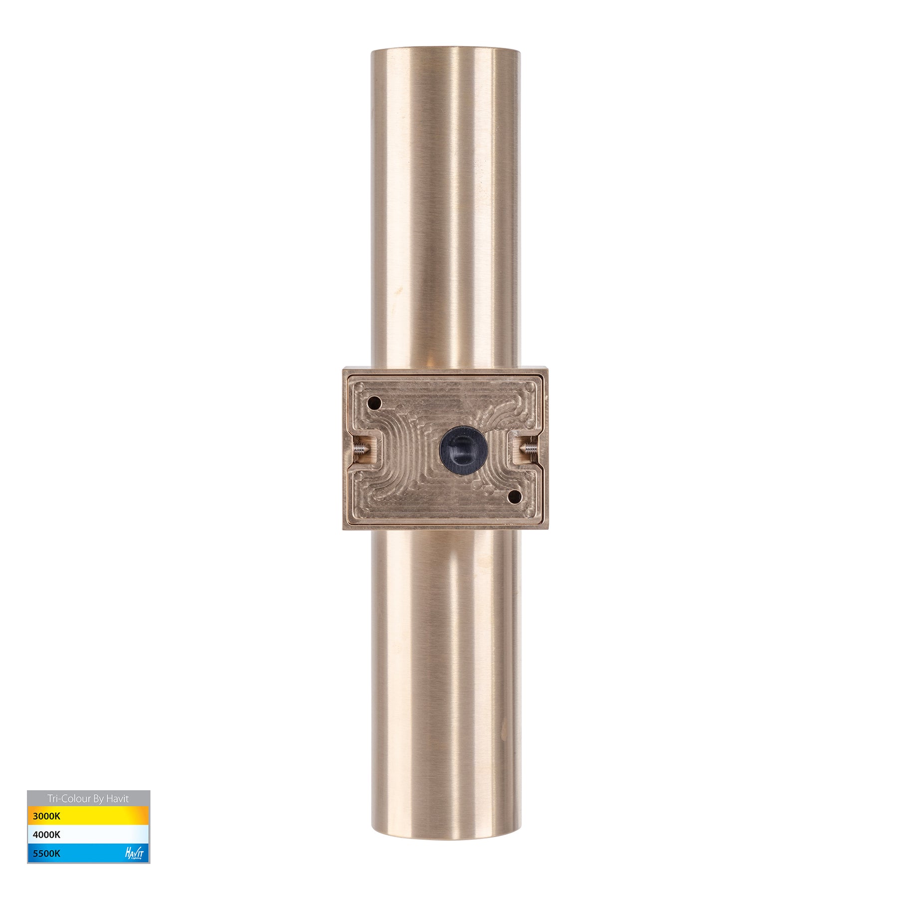 Havit Lighting Luz Solid Brass TRI Colour Single Up & Down Wall Pillar Lights