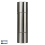 Havit Lighting Piaz Stainless Steel TRI Colour Up & Down Wall Pillar Lights