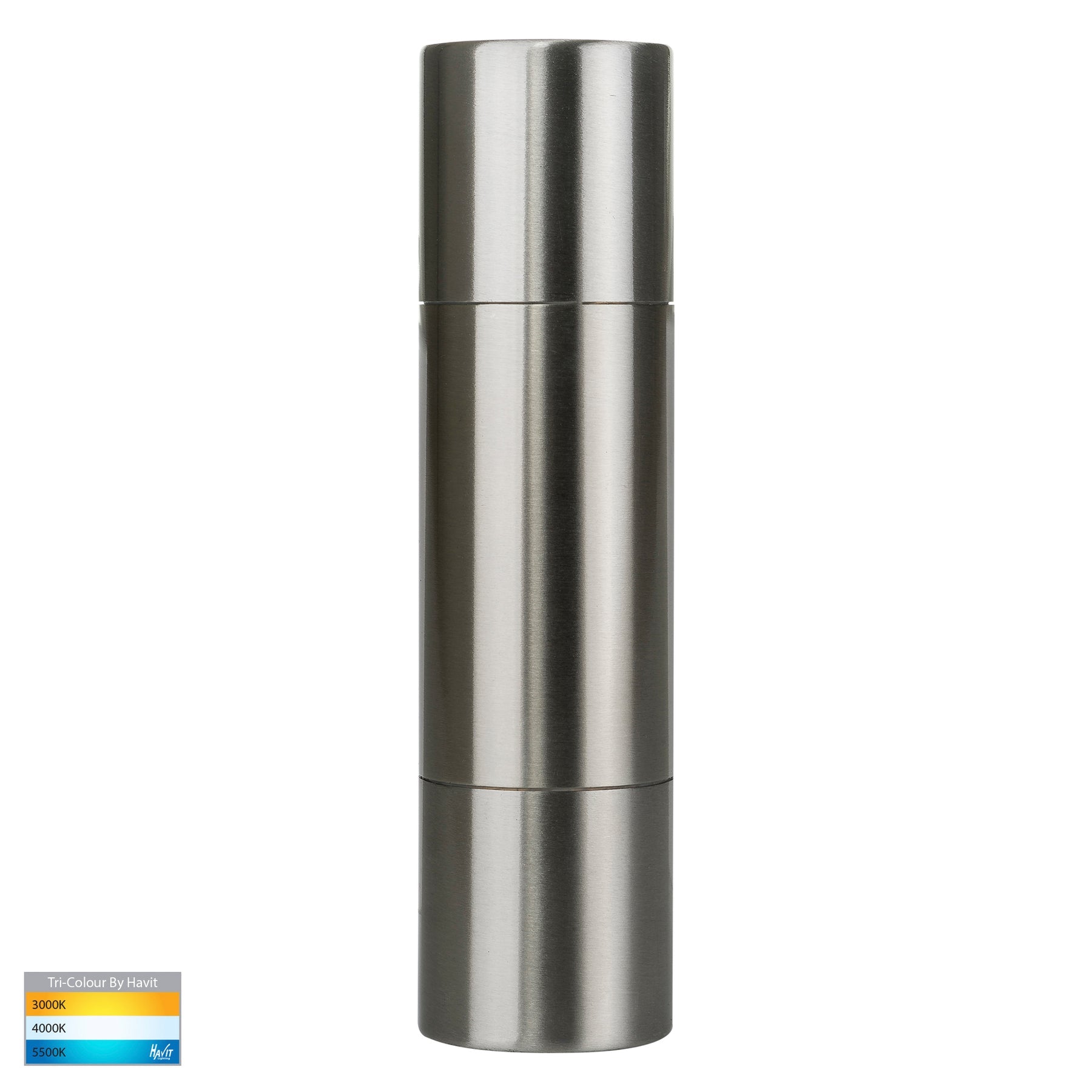 Havit Lighting Piaz Stainless Steel TRI Colour Up & Down Wall Pillar Lights