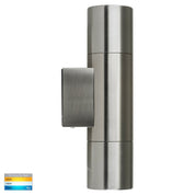 Havit Lighting Piaz Stainless Steel TRI Colour Up & Down Wall Pillar Lights