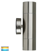 Havit Lighting Fortis Stainless Steel TRI Colour Up & Down Wall Pillar Lights