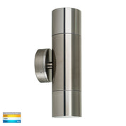 Havit Lighting Tivah Titanium Aluminium TRI Colour Up & Down Wall Pillar Lights