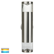Havit Lighting Highlite Titanium Aluminium TRI Colour Up & Down Wall Pillar Lights