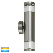 Havit Lighting Highlite Titanium Aluminium TRI Colour Up & Down Wall Pillar Lights