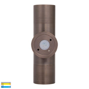 Havit Lighting Tivah Antique Brass TRI Colour Up & Down Wall Pillar Lights