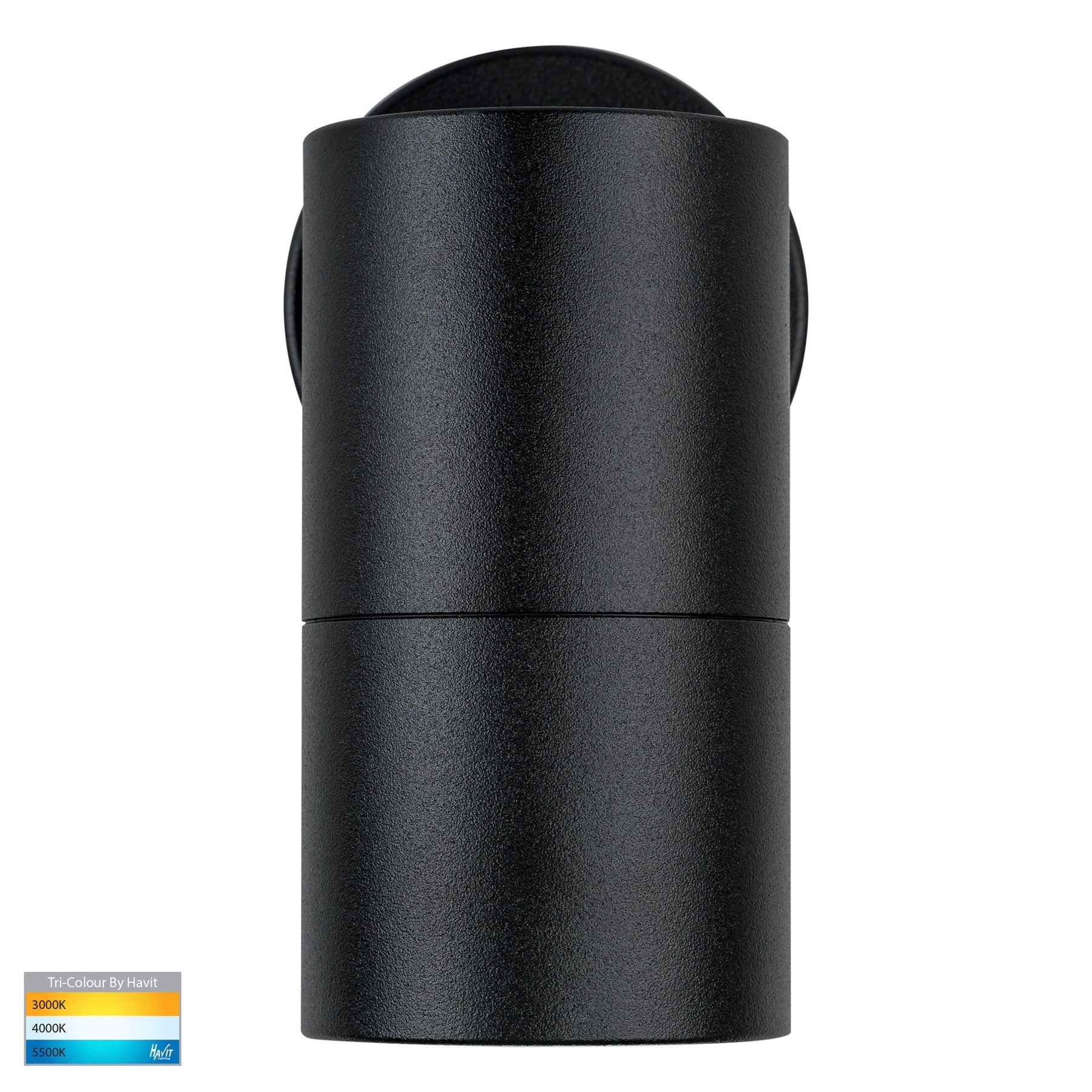 Havit Lighting Tivah Black TRI Colour Fixed Down Wall Pillar Lights