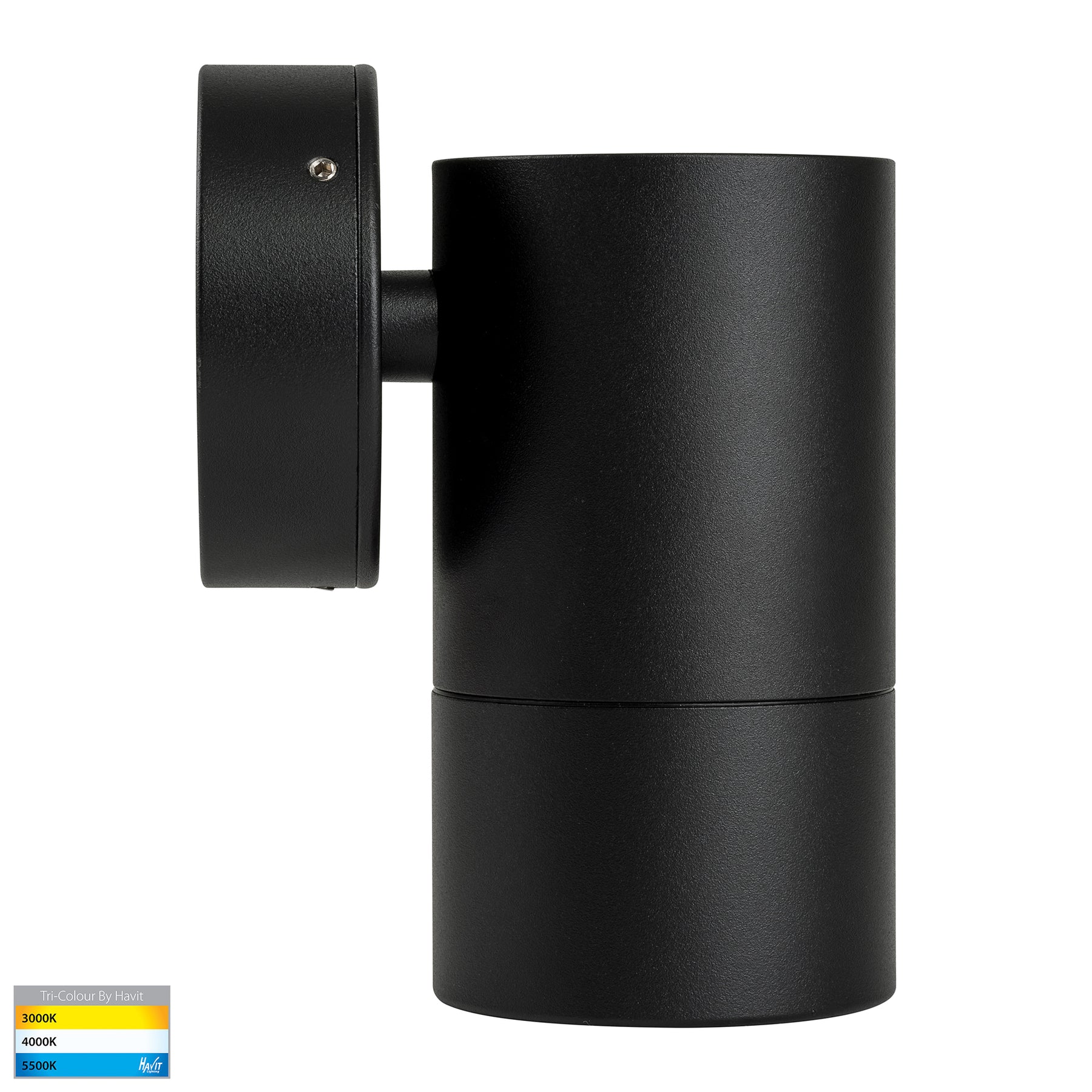 Havit Lighting Maxi Tivah Aluminium Black TRI Colour Fixed Down Wall Pillar Lights