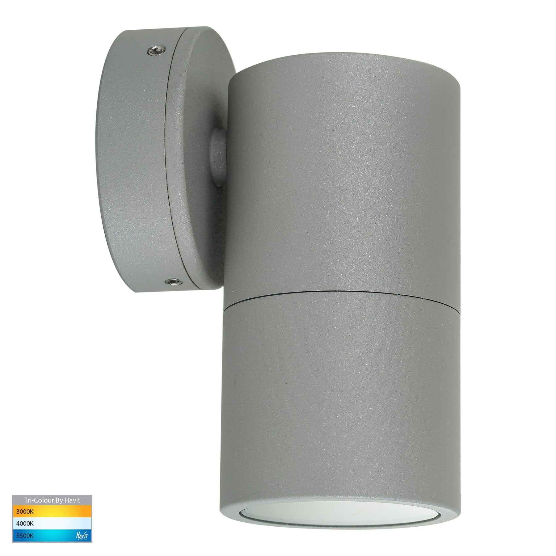 Havit Lighting Tivah Silver TRI Colour Fixed Down Wall Pillar Lights