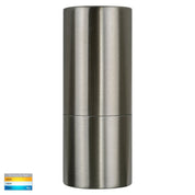 Havit Lighting Piaz Stainless Steel TRI Colour Fixed Down LED Wall Pillar Light