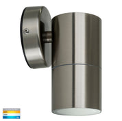 Havit Lighting Fortis Stainless Steel TRI Colour Fixed Down LED Wall Pillar Light