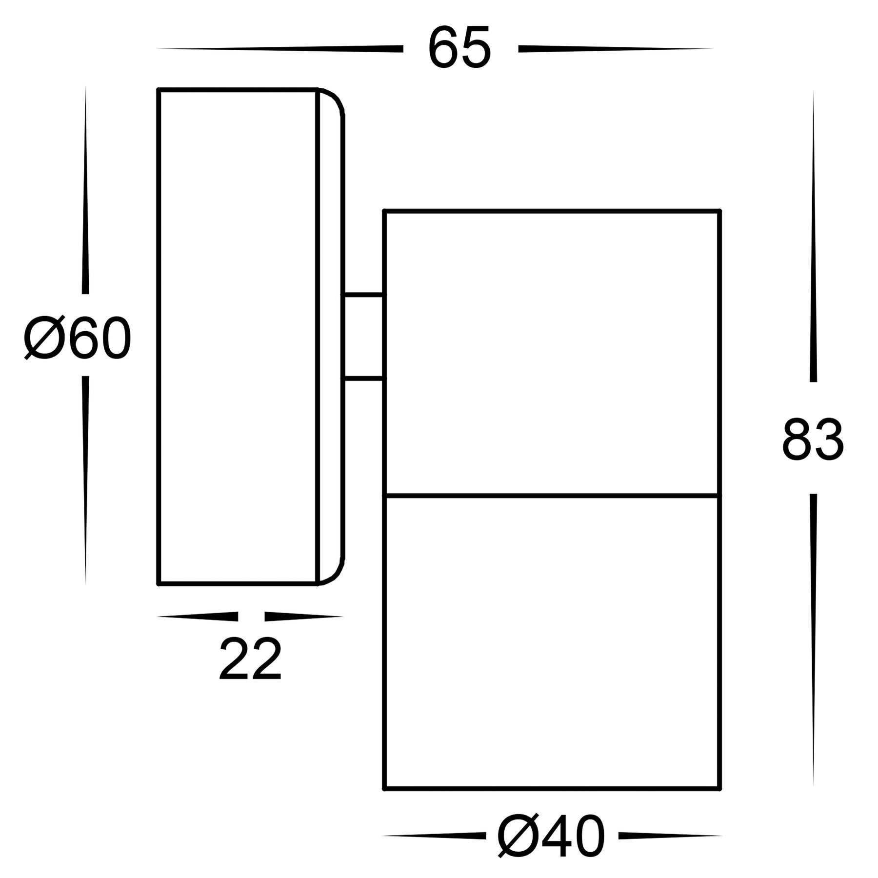 Havit Lighting Mini Tivah 316 Stainless Steel Fixed Down Wall Pillar Lights