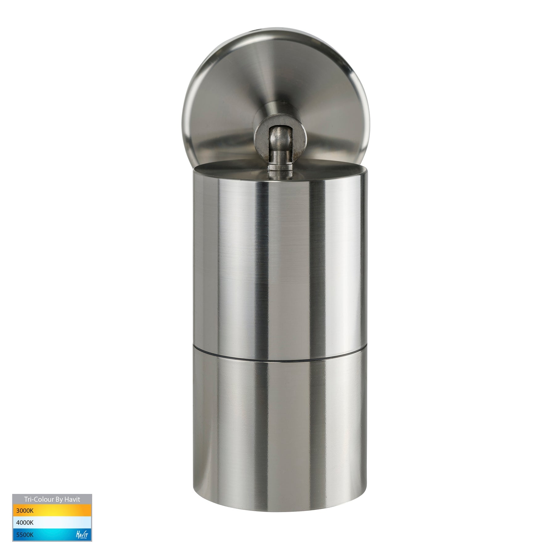 Havit Lighting Tivah 316 Stainless Steel TRI Colour Single Adjustable Wall Pillar Lights