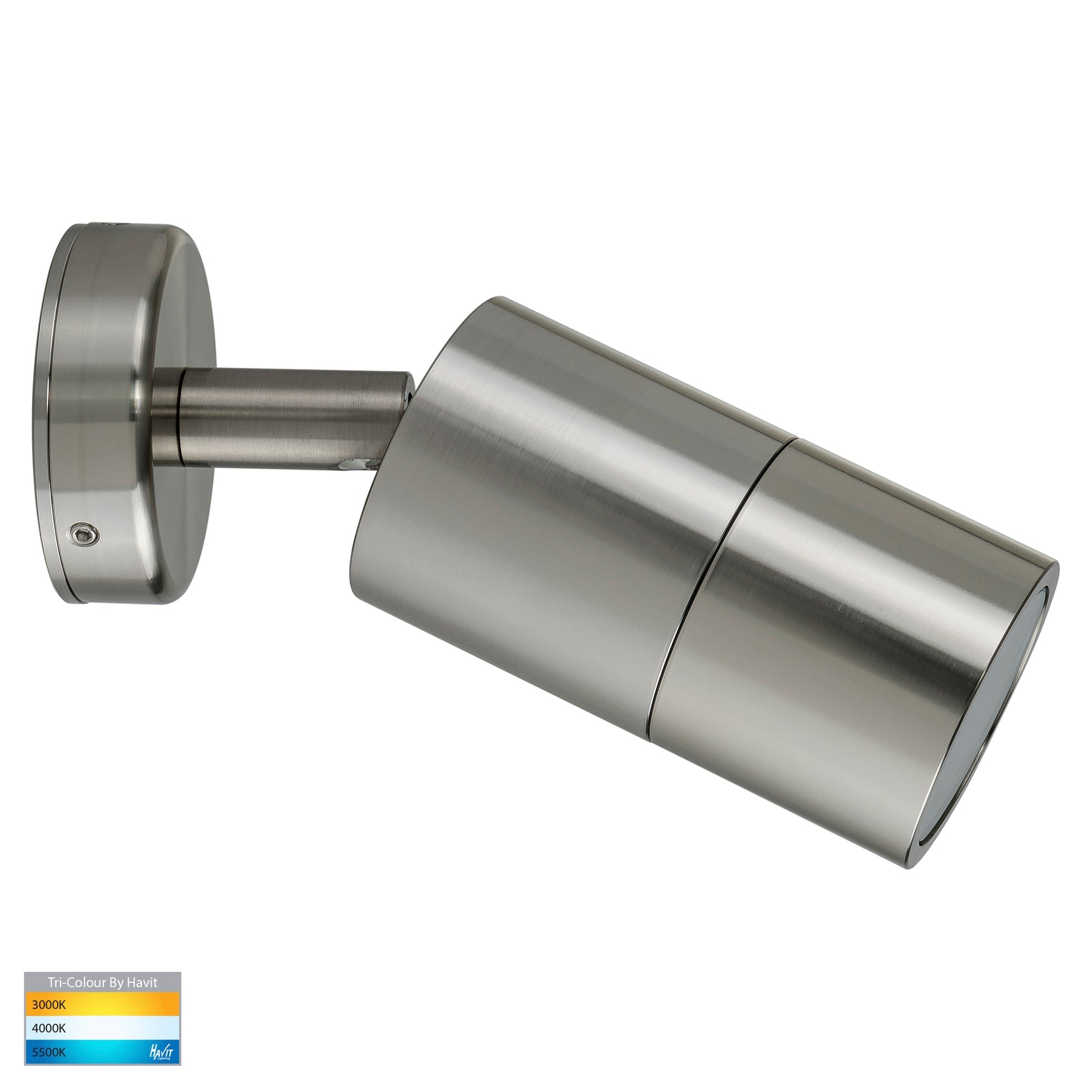 Havit Lighting Tivah 316 Stainless Steel TRI Colour Single Adjustable Wall Pillar Lights