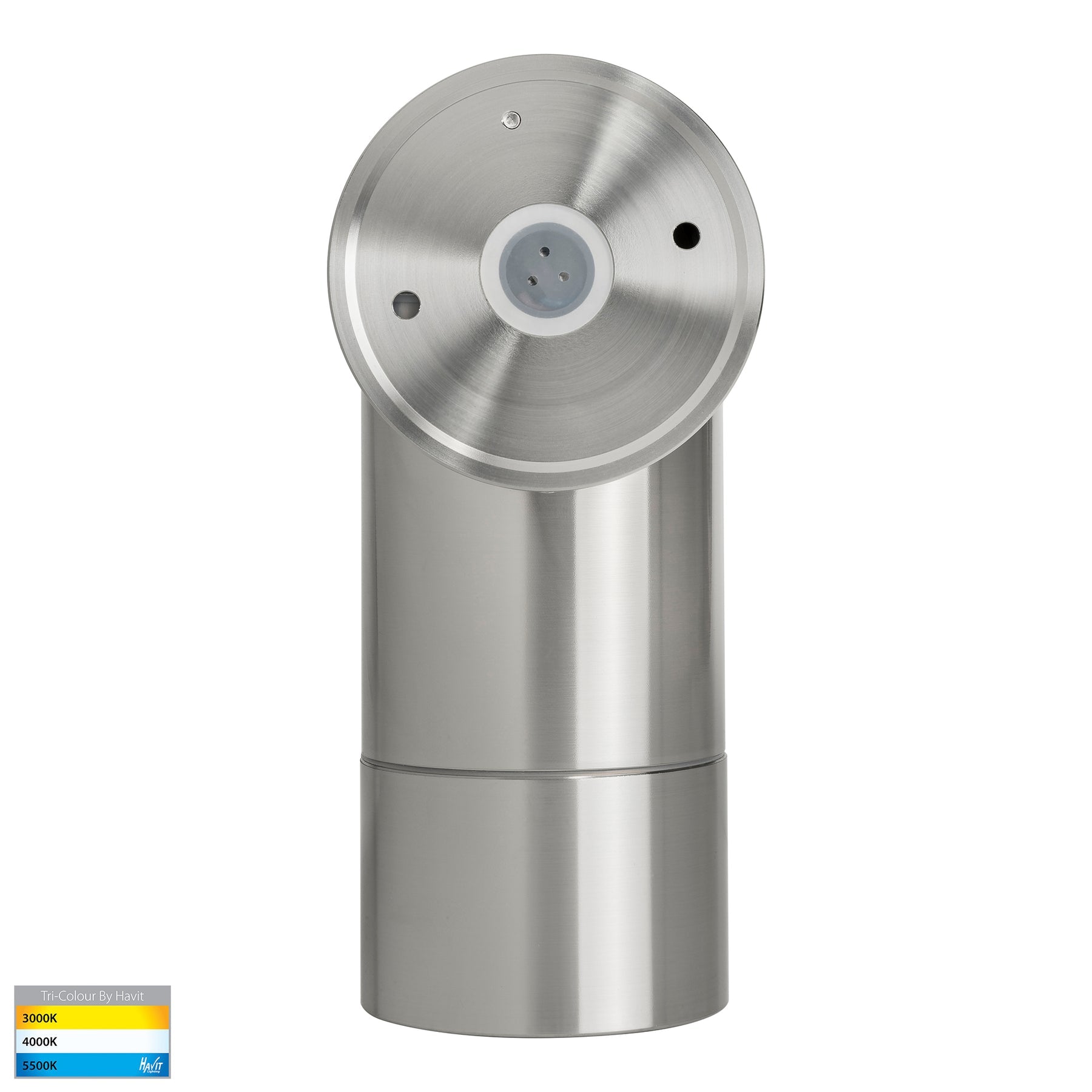 Havit Lighting Maxi Tivah 316 Stainless Steel TRI Colour Single Adjustable Wall Pillar Lights