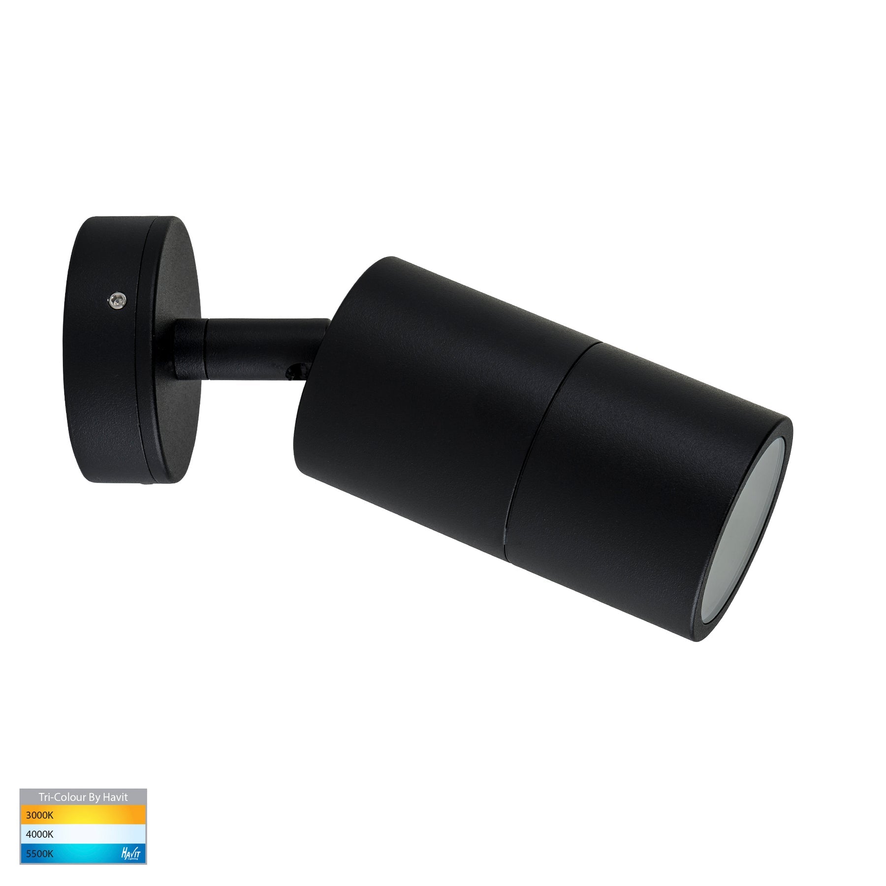 Havit Lighting Tivah Black TRI Colour Single Adjustable Wall Pillar Lights
