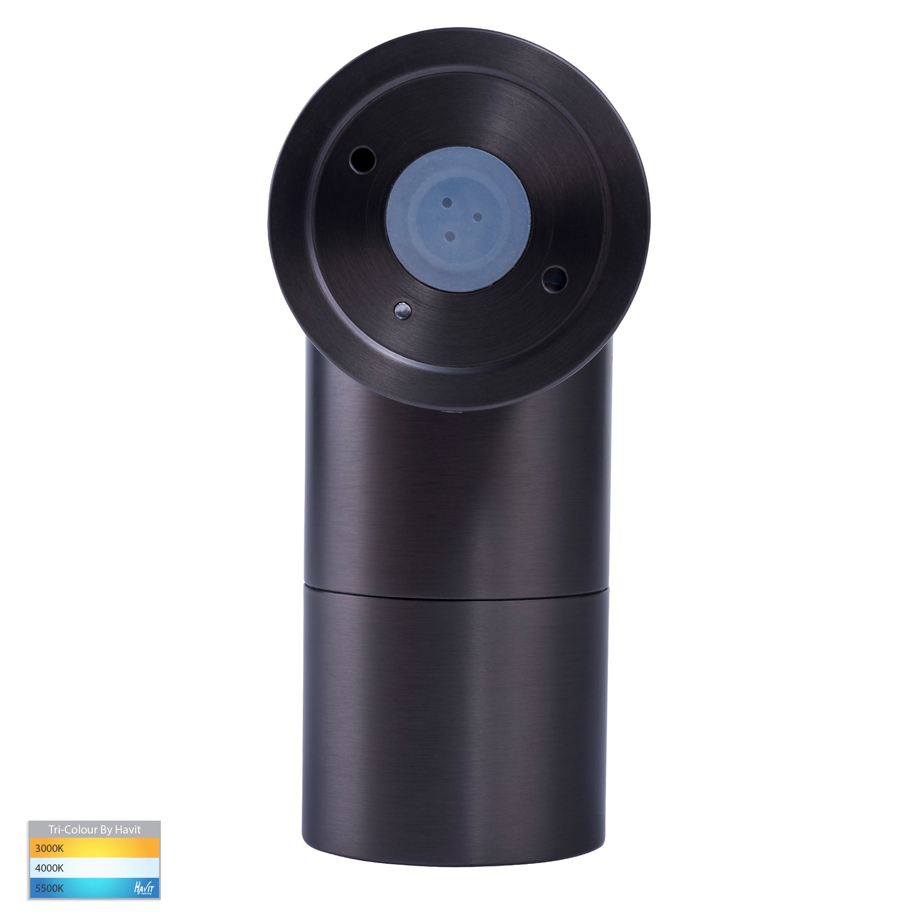 Havit Lighting Tivah Solid Brass Graphite Coloured TRI Colour Single Adjustable Wall Pillar Lights