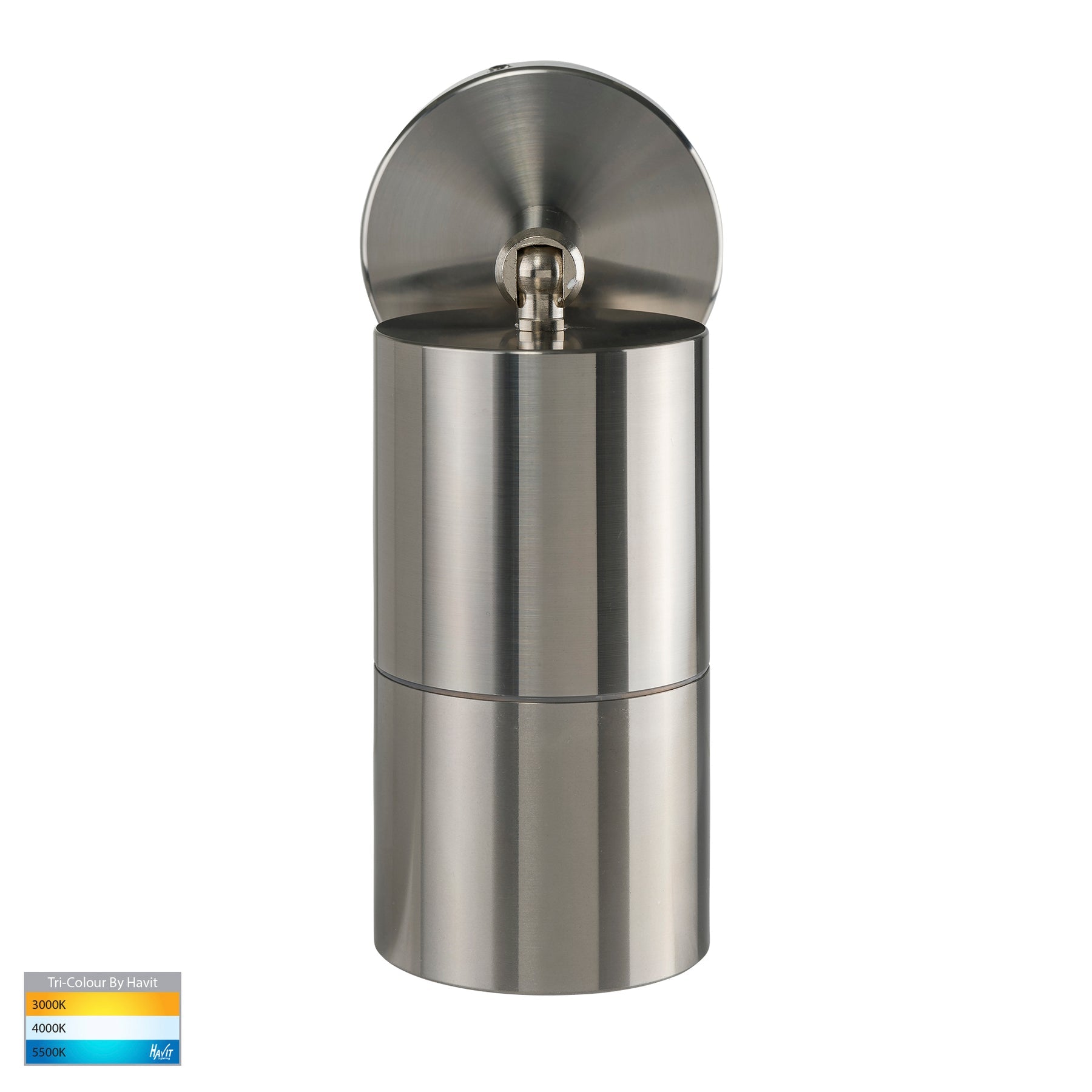 Havit Lighting Tivah Titanium Aluminium TRI Colour Single Adjustable Wall Pillar Lights