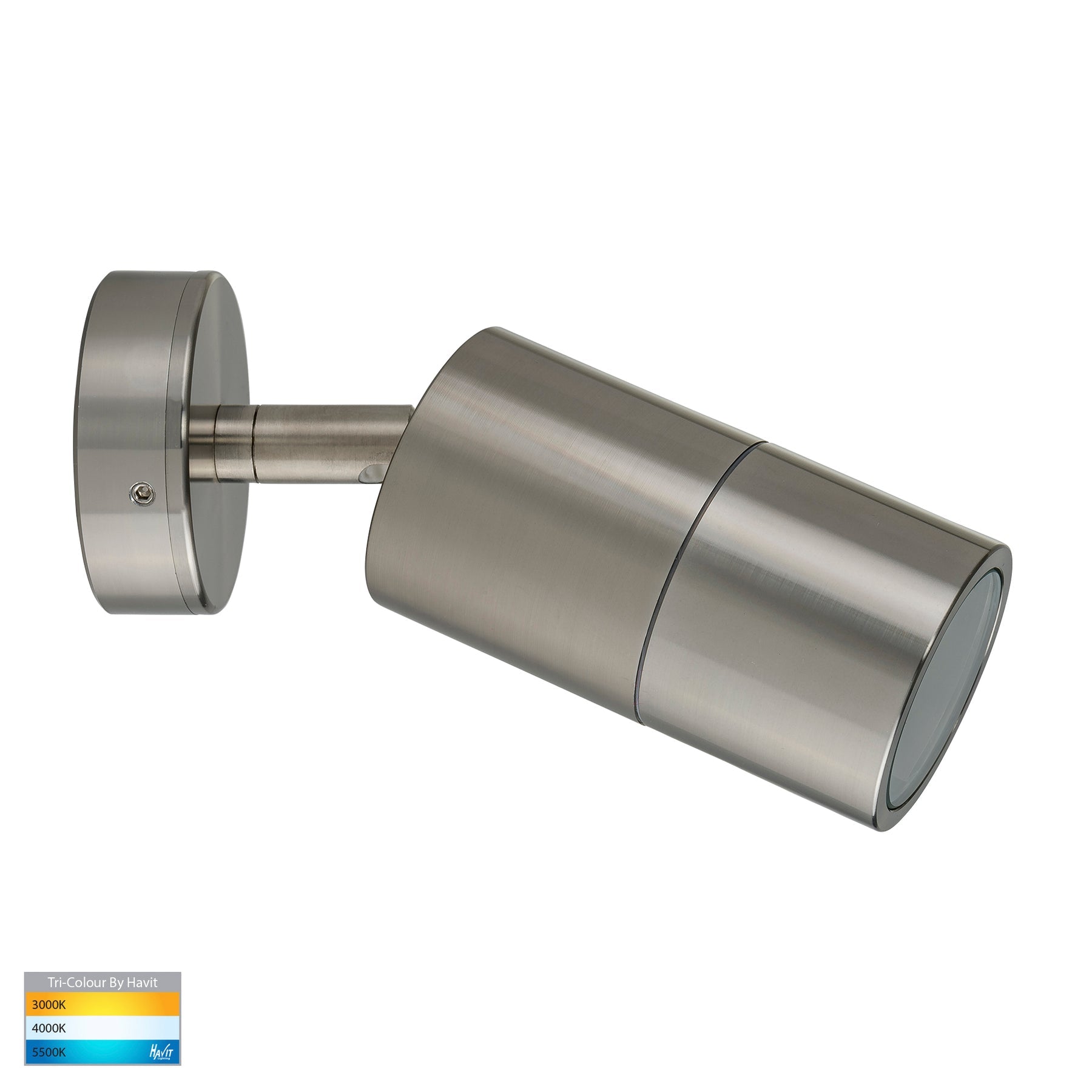 Havit Lighting Tivah Titanium Aluminium TRI Colour Single Adjustable Wall Pillar Lights