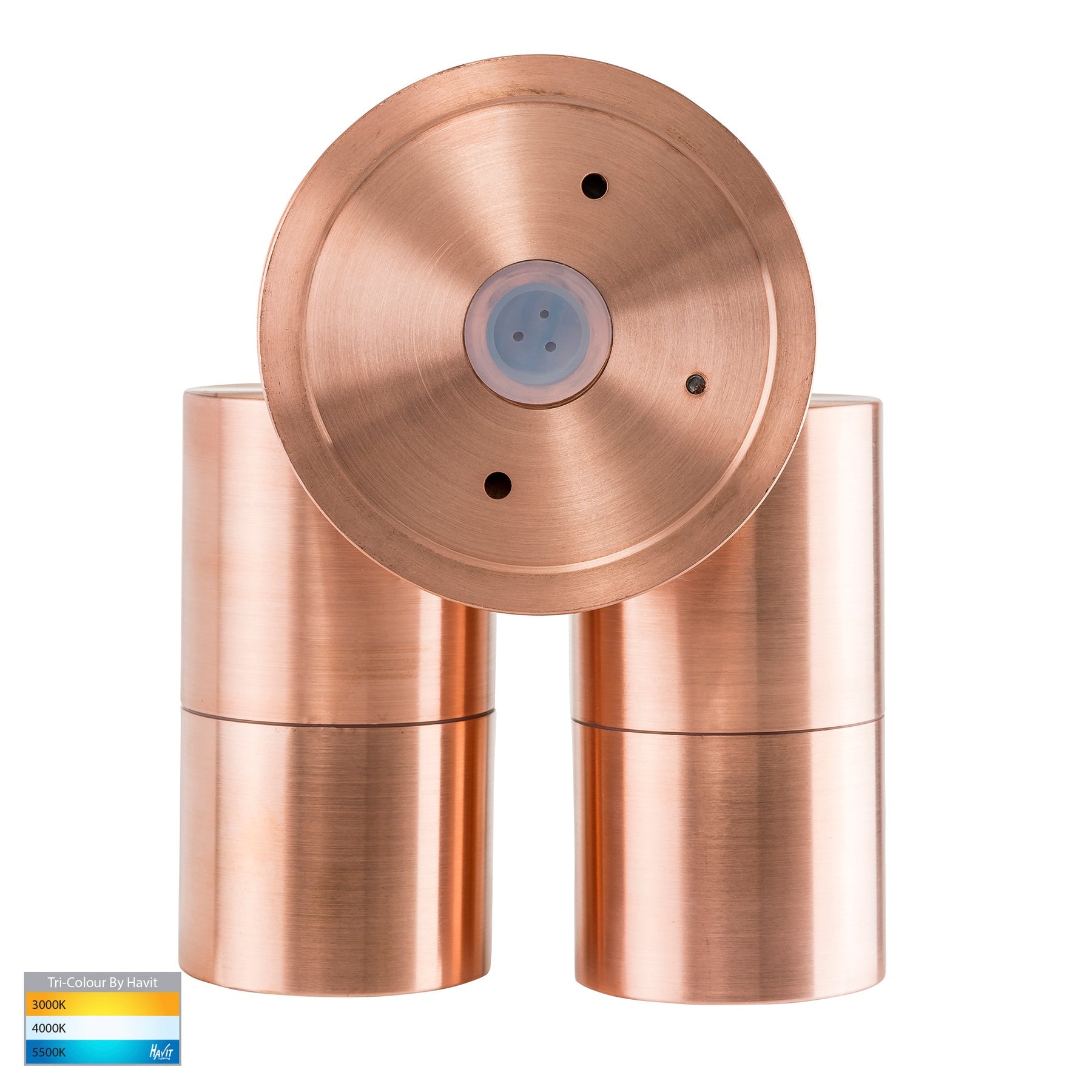 Havit Lighting Tivah Solid Copper TRI Colour Double Adjustable Wall Pillar Lights