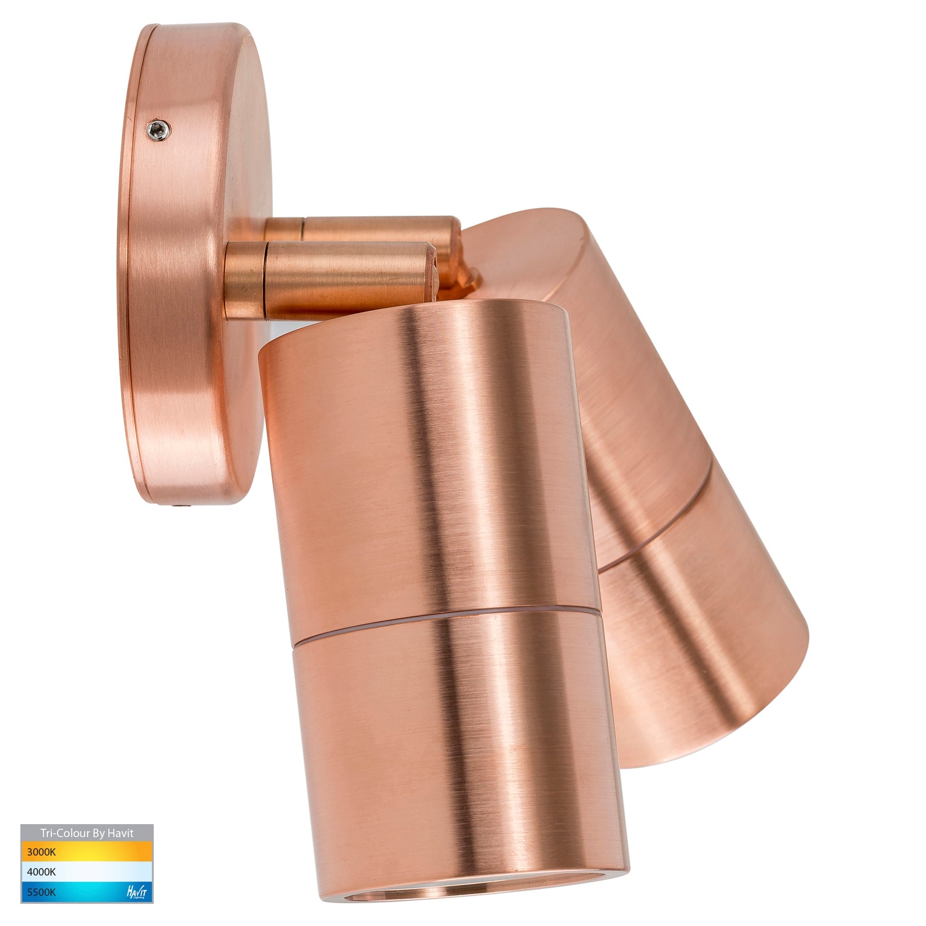 Havit Lighting Tivah Solid Copper TRI Colour Double Adjustable Wall Pillar Lights