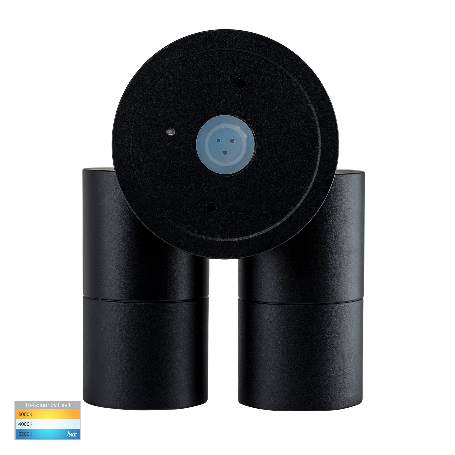 Havit Lighting Tivah Black TRI Colour Double Adjustable Wall Pillar Lights