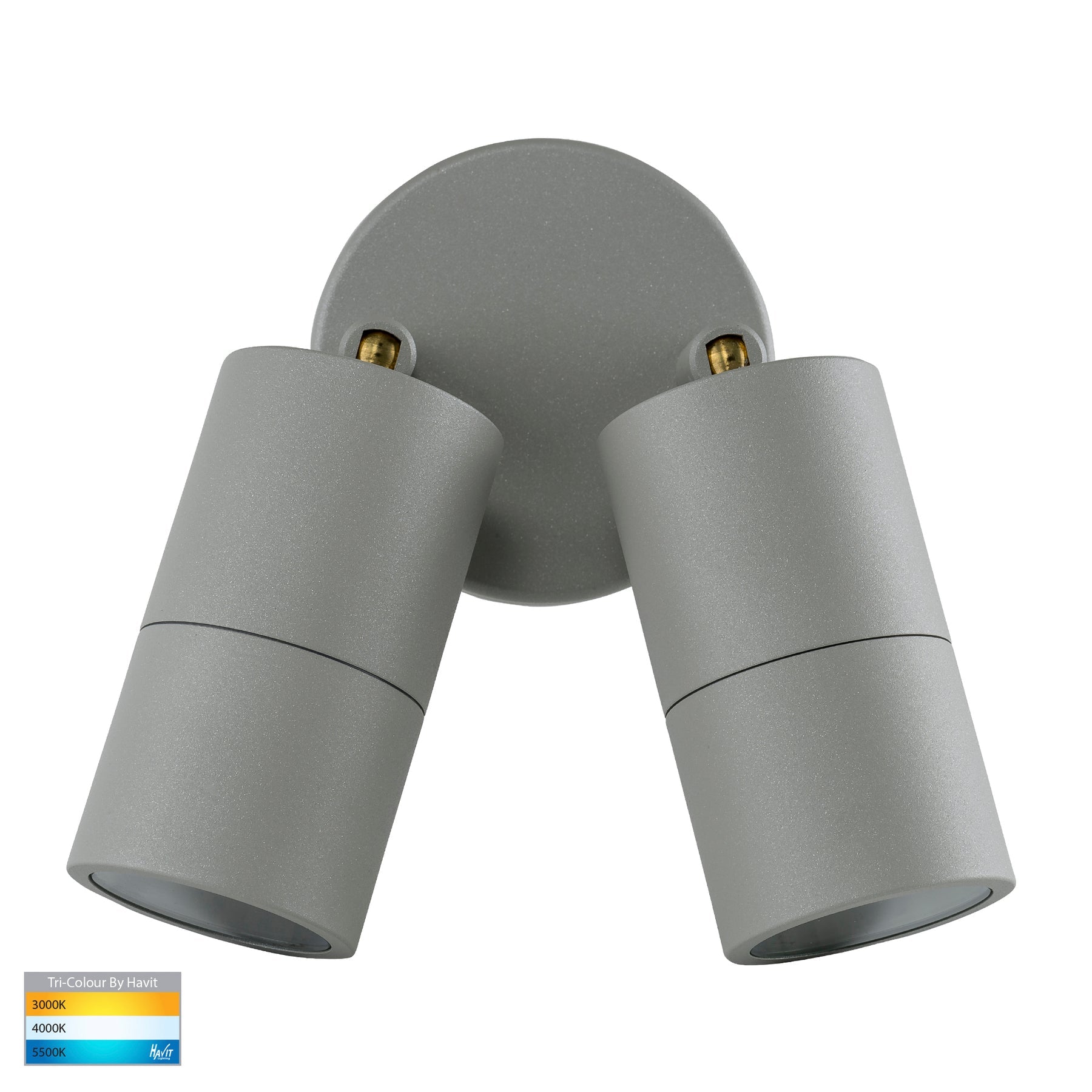 Havit Lighting Tivah Silver TRI Colour Double Adjustable Wall Pillar Lights