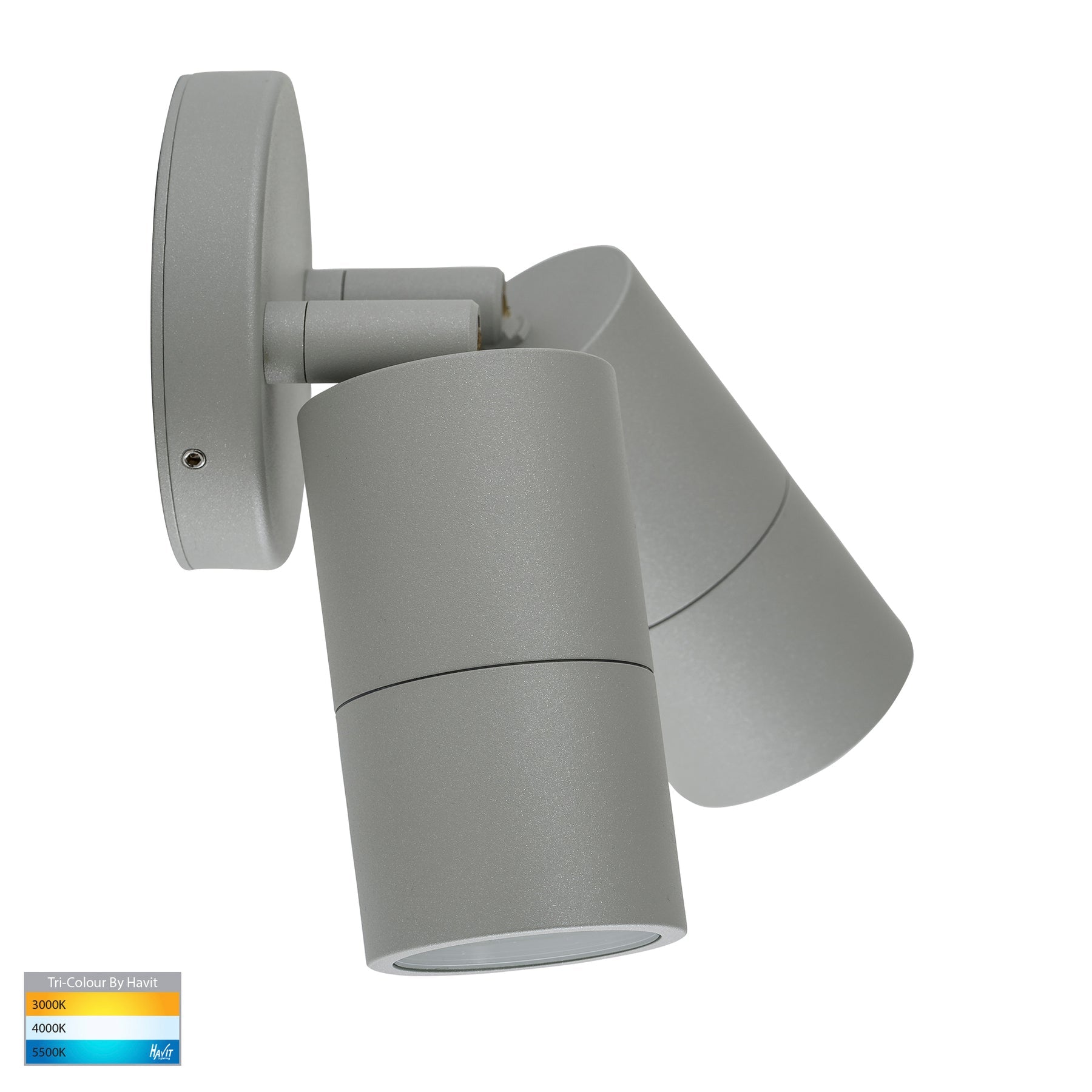 Havit Lighting Tivah Silver TRI Colour Double Adjustable Wall Pillar Lights