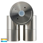 Havit Lighting Fortis Stainless Steel TRI Colour Double Adjustable Wall Pillar Light