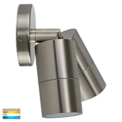 Havit Lighting Fortis Stainless Steel TRI Colour Double Adjustable Wall Pillar Light