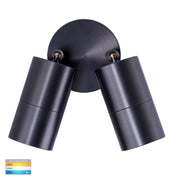 Havit Lighting Tivah Solid Brass Graphite Coloured TRI Colour Double Adjustable Wall Pillar Lights