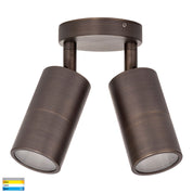Havit Lighting Tivah Antique Brass TRI Colour Double Adjustable Wall Pillar Lights