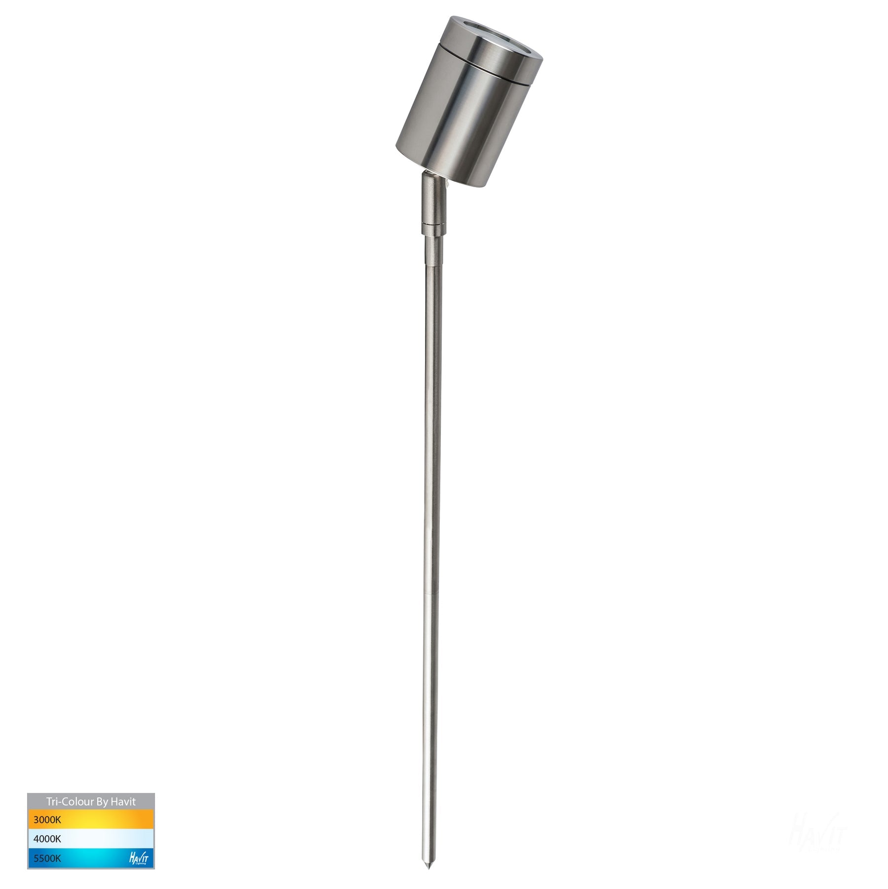 Havit Lighting Pointe 316 Stainless Steel TRI Colour LED Garden Spike Light