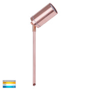 Havit Lighting Eden Solid Copper TRI Colour LED Garden Spike Light