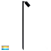 Havit Lighting Tivah Black TRI Colour Single Adjustable LED Bollard Spike Light