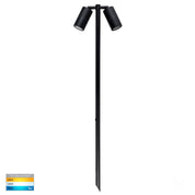 Havit Lighting Tivah Black TRI Colour Double Adjustable LED Bollard Spike Light
