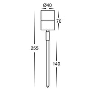 Havit Lighting Mini Tivah Graphite 3w MR11 Garden Spike Light