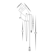 Havit Lighting Spitze Black 3w RGBCW LED Garden Spike Light