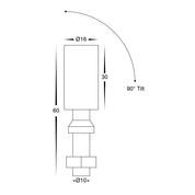 Havit Lighting Spar Aluminium Black Spike or Surface Mounted Spot Light