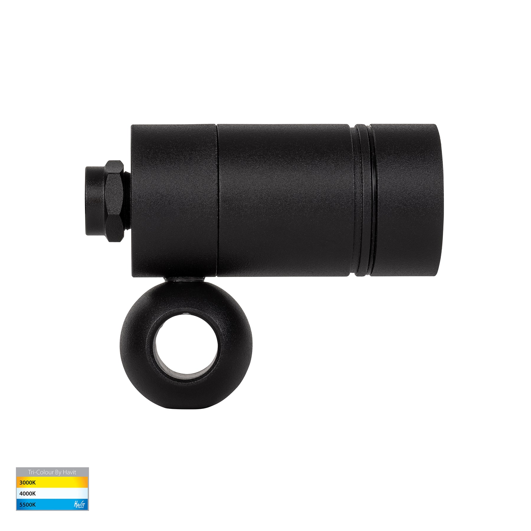 Havit Lighting Lille Black TRI Colour LED Garden Spot Light