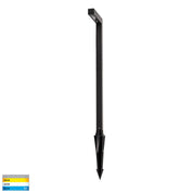 Havit Lighting Nedia Square 7w Tri Colour Aluminium Black Garden Spike Light
