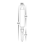 Havit Lighting Divad Aluminium Black LED Garden Spike Light