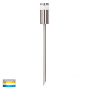 Havit Lighting Highlite Titanium Coloured Aluminium TRI Colour LED Garden Spike Light
