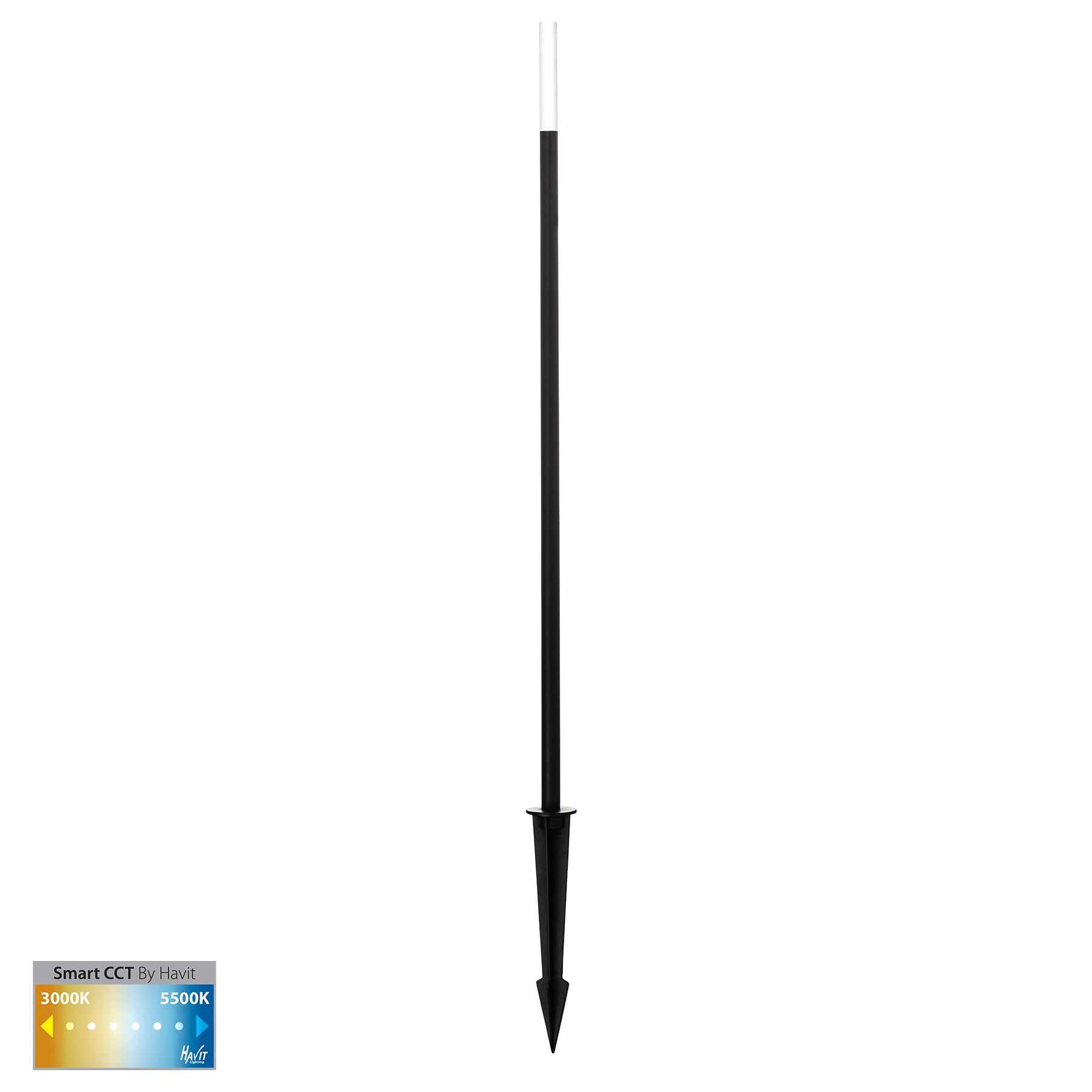 Havit Lighting Drique Aluminium Black CCT LED Bollard Spike Light