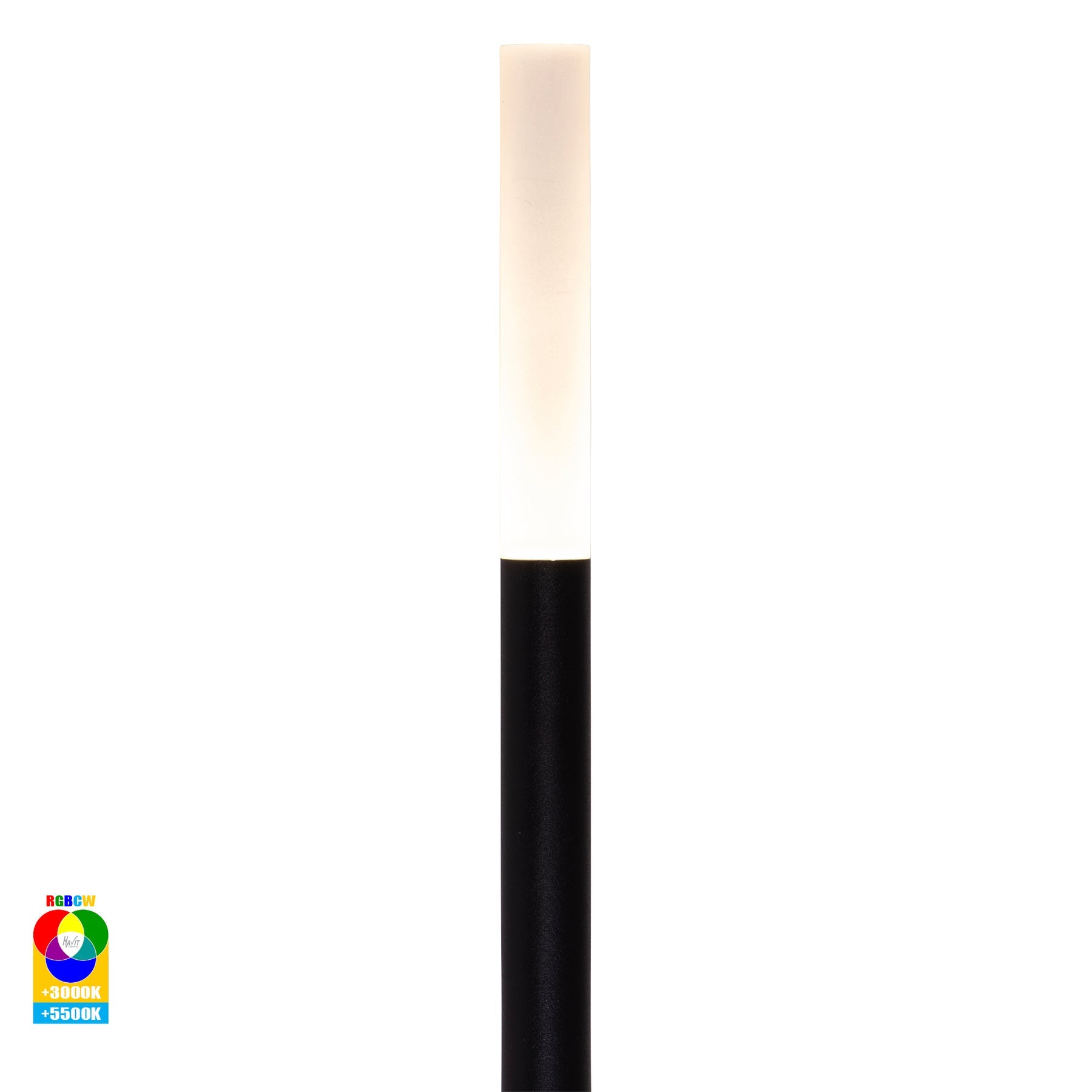 Havit Lighting Drique Aluminium Black RGBCW LED Bollard Spike Light