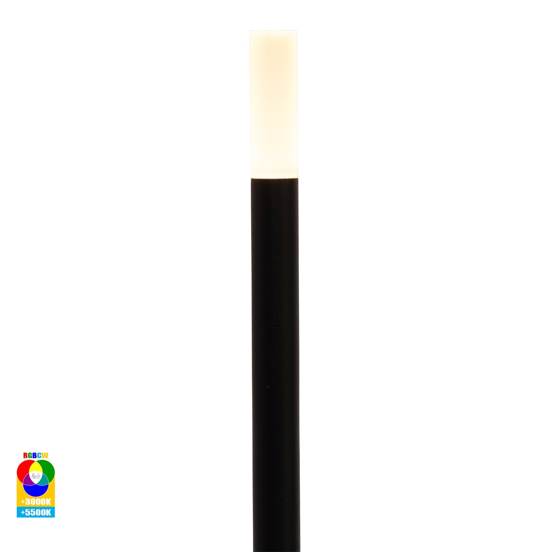 Havit Lighting Drique Aluminium Black RGBCW LED Bollard Spike Light