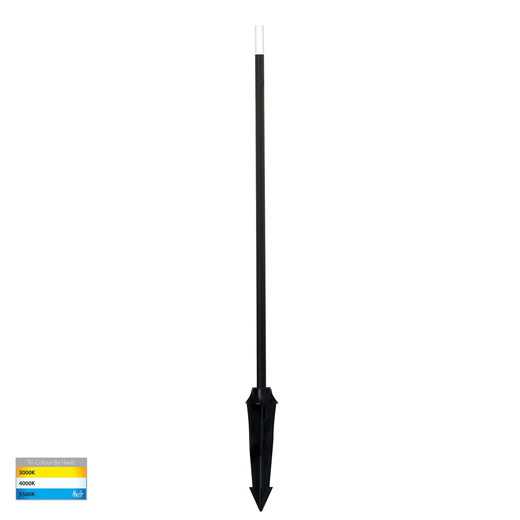 Havit Lighting Drique Aluminium Black LED Bollard Spike Light