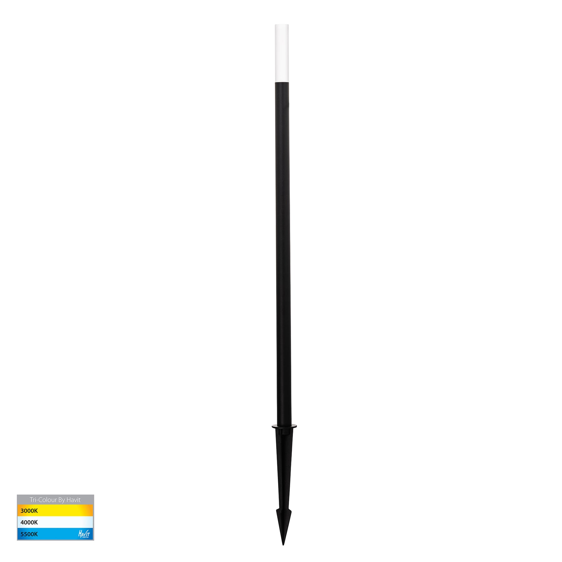 Havit Lighting Drique Aluminium Black LED Bollard Spike Light