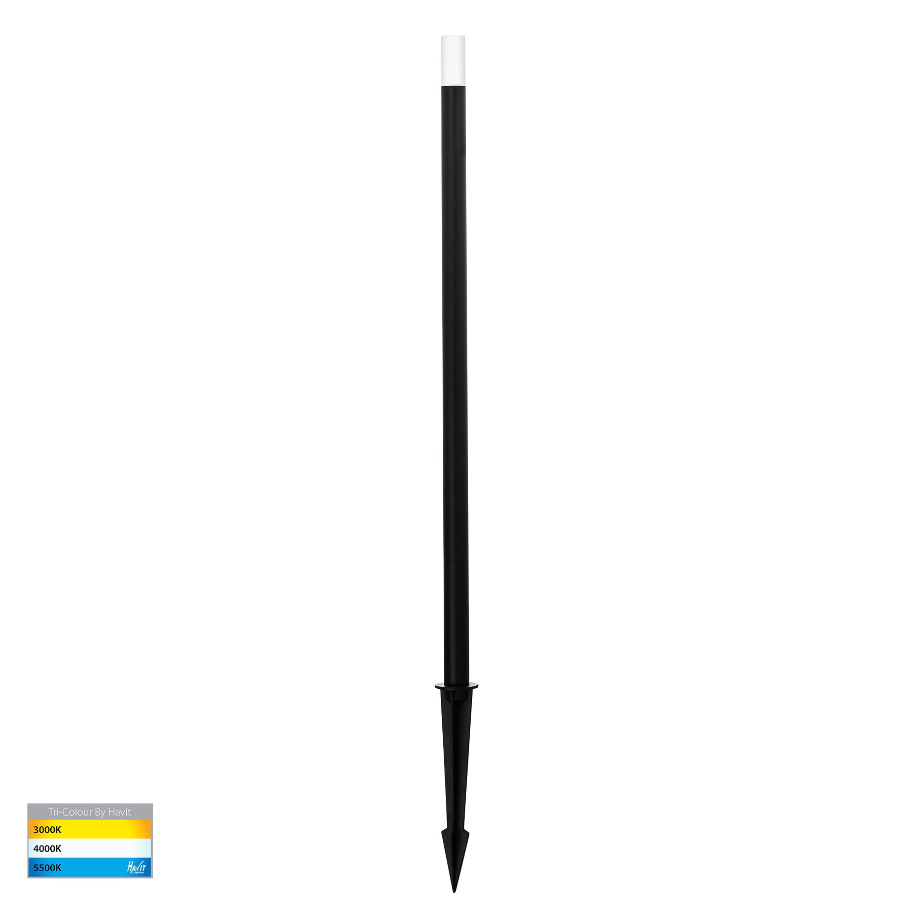 Havit Lighting Drique Aluminium Black LED Bollard Spike Light